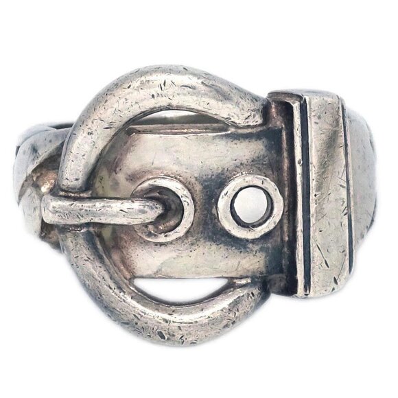 Hermes Ring Silver SV925 #52 #12 176351 - Picture 1 of 4